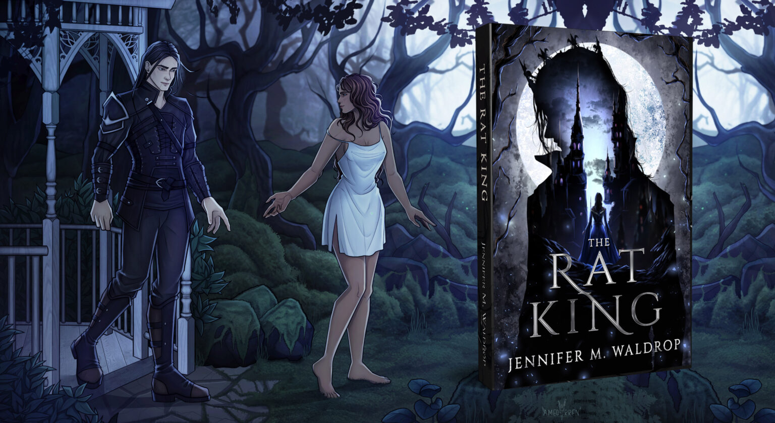 The Rat King - woman and man stepping outside of gazebo